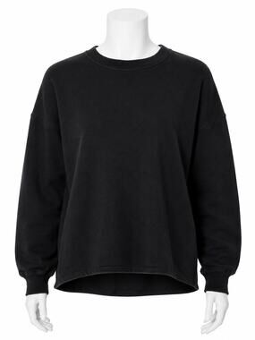 DKNY Black Crewneck Sweatshirt Minimalist Pullover - Size M